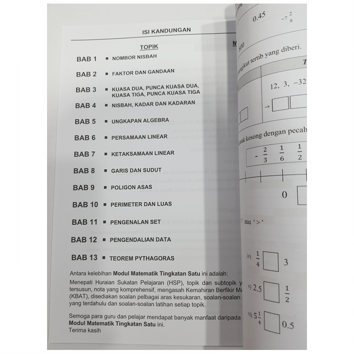 Buy Matematik Tingkatan 1 KSSM Modul PBD | Car Accessories | Pet ...